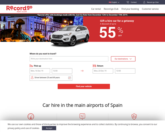 Record Go Rent a Car - 86 Reviews - Vergelijk Autoverhuurders