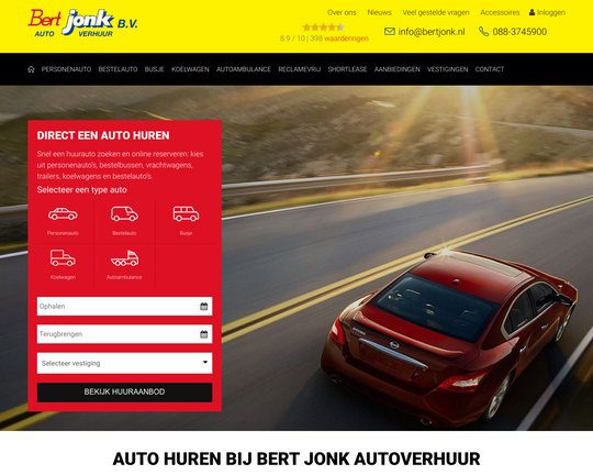 Bertjonk Autoverhuur Logo