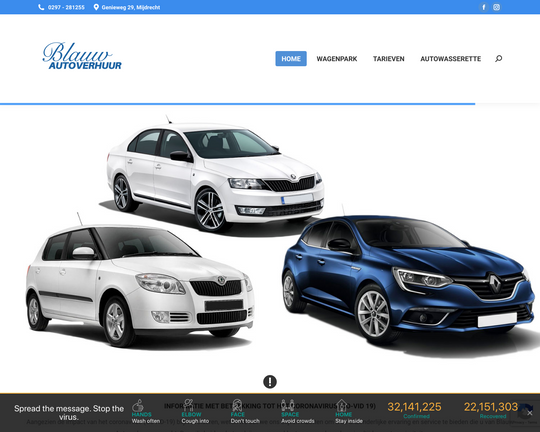 Blauw Autoverhuur Logo