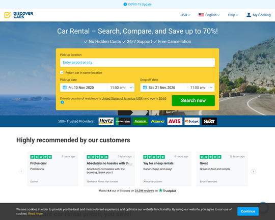 Discover Car Hire Logo