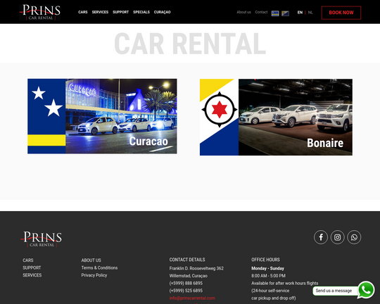 Prins Car Rental Logo