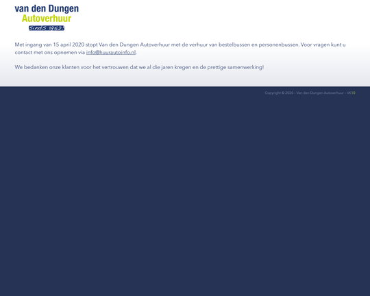 Van den Dungen Autoverhuur Logo