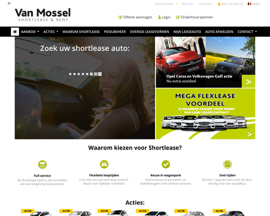 Van Mossel Shortlease Logo